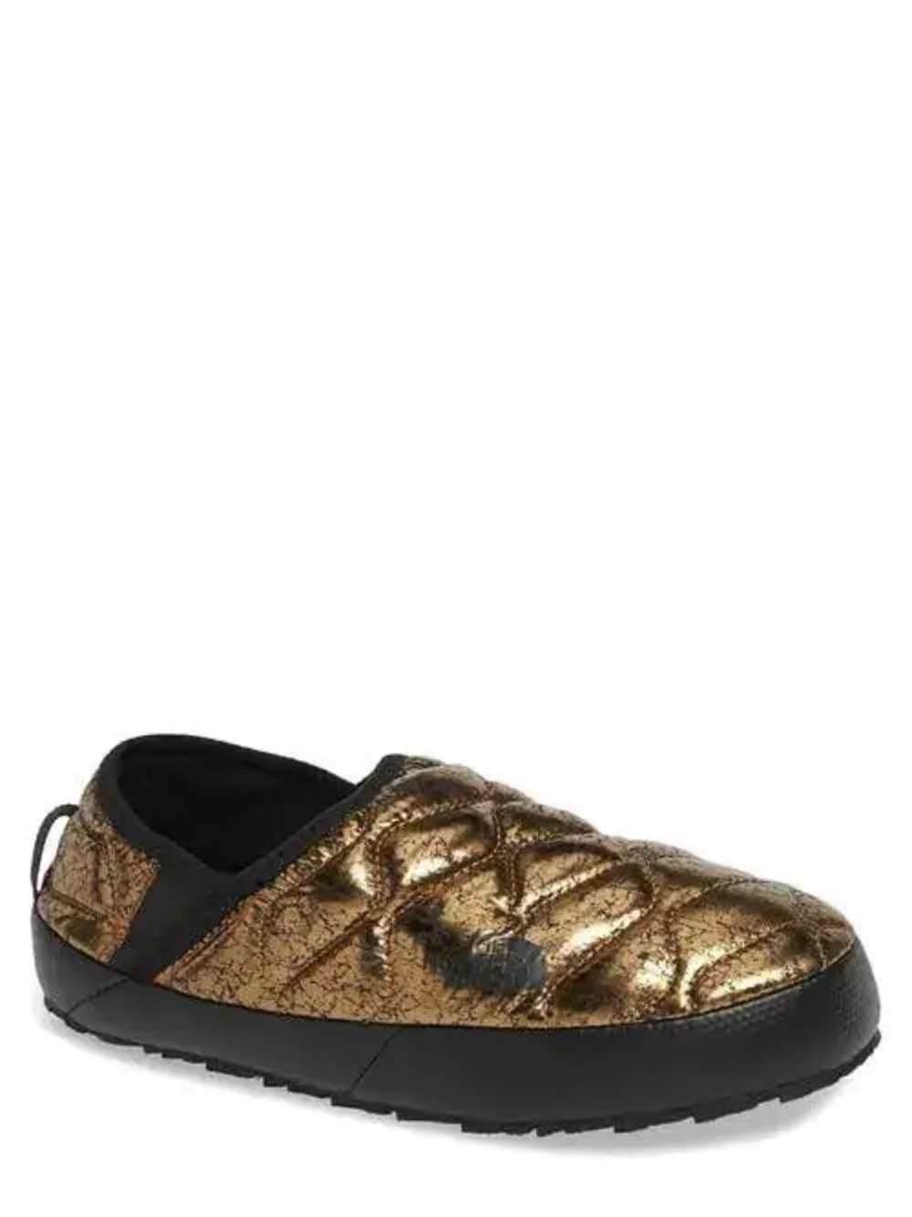 The North Face Nuptse Mules Slippers Gold and Black